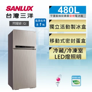 ◆480公升一級能效變頻雙門冰箱(SR-C480BV1A-Q)
