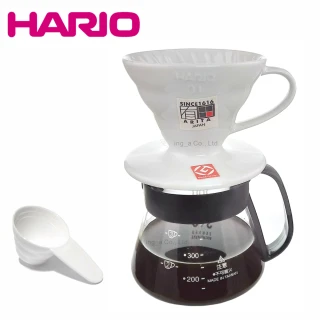 V60 1-2人份有田燒陶瓷濾杯+台玻 syg耐熱玻璃咖啡壺360ml