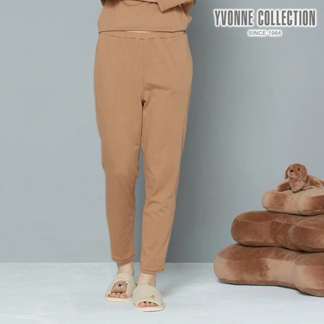 Yvonne Collection【Yvonne Collection】素面合身長褲(歐蕾棕)