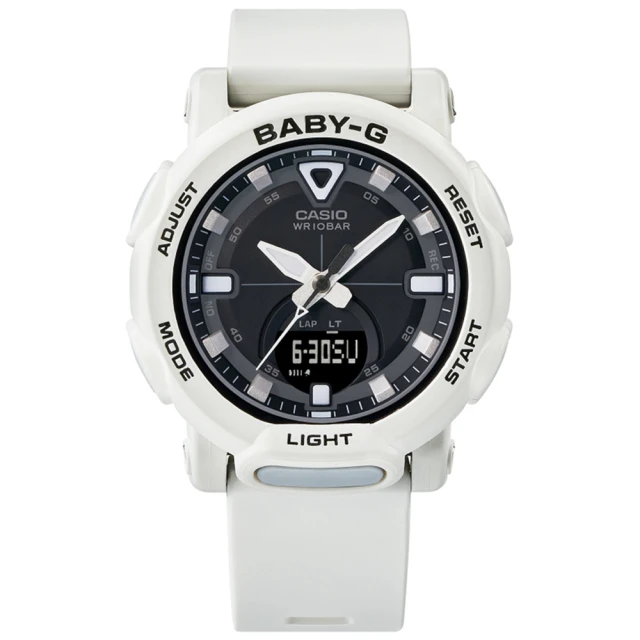 【CASIO 卡西歐】BABY-G 都會戶外風格/41mm/白x黑(BGA-310-7A2)