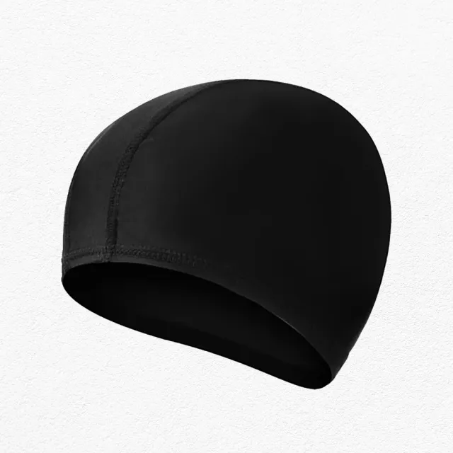 【SeasonsBikini】現貨很舒適素色黑色泳帽(黑色泳帽)