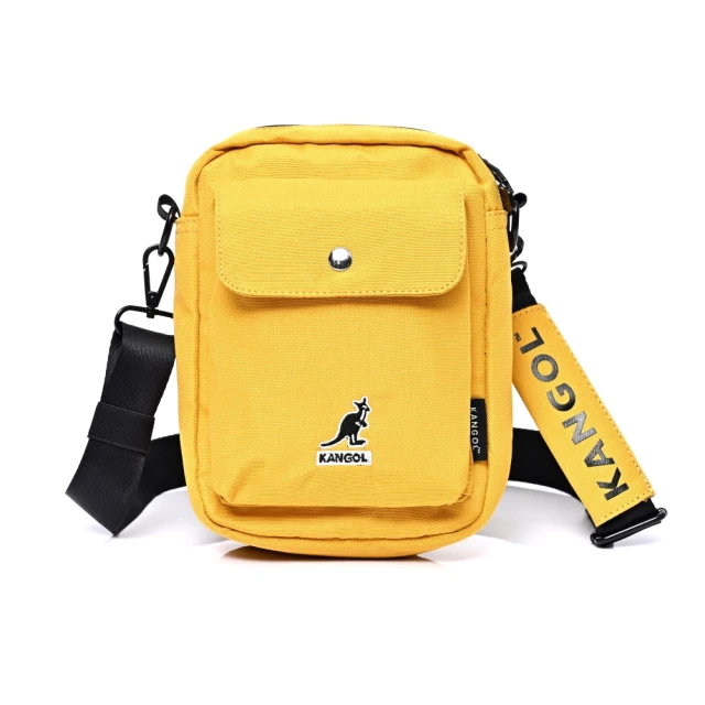 KANGOL【KANGOL】經典側背小包 袋鼠包 口袋小包 休閒包 斜背包(黃色/綠色)