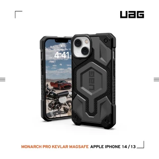 【UAG】iPhone 14 MagSafe 頂級特仕版耐衝擊保護殼-軍用灰(UAG)