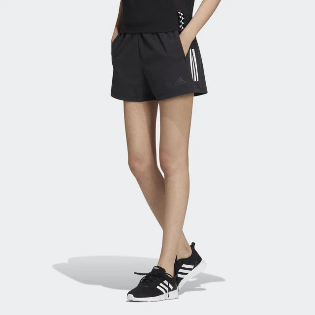 adidas 愛迪達【adidas 愛迪達】Met Shir Short 女 短褲 運動 訓練 休閒 舒適 彈性 愛迪達 黑(HF2470)