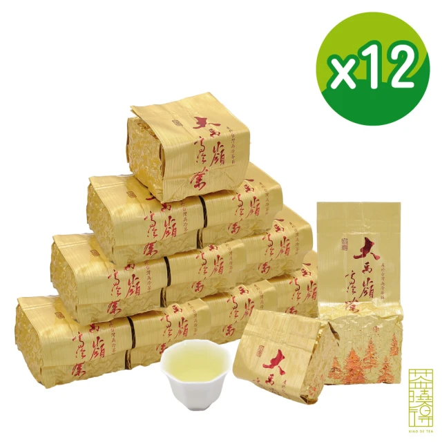 【xiao de tea 茶曉得】嚴選大禹嶺90k高冷烏龍茶(75gx12包-1.5斤)