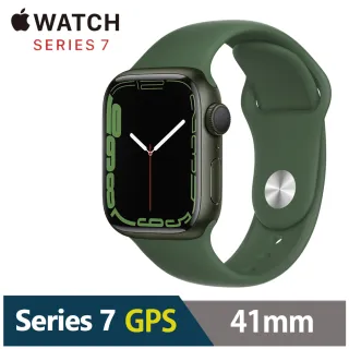 【Apple 蘋果】Watch Series 7 GPS版41mm(鋁金屬錶殼搭配運動型錶帶)