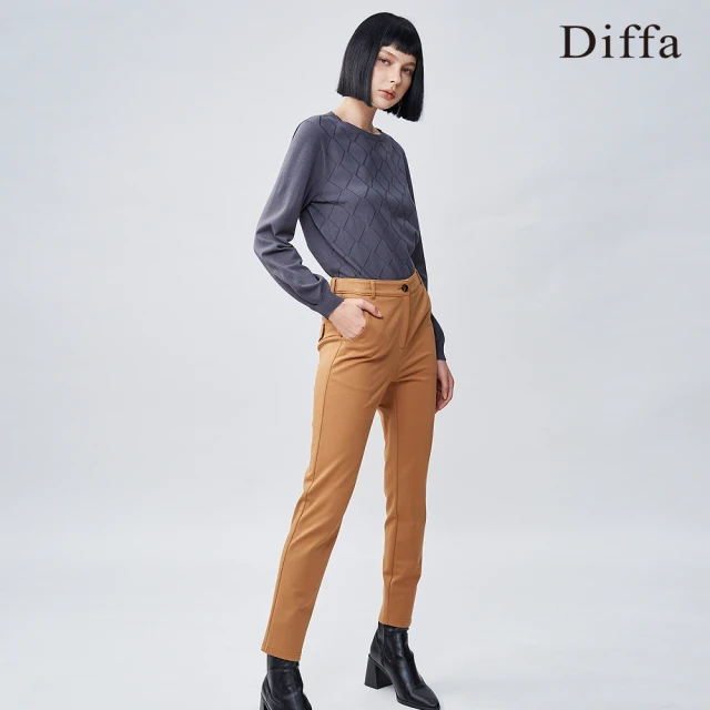 Diffa【Diffa】基本開袋長褲-女