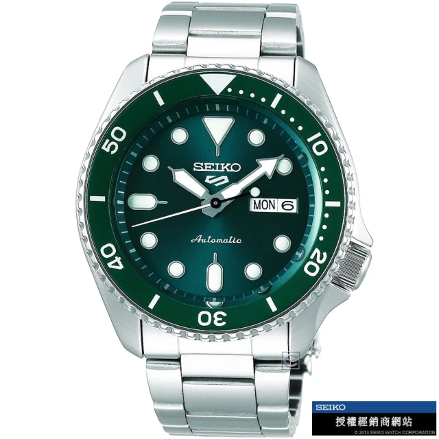 【SEIKO 精工】5 Sports 系列 綠水鬼機械錶-4R36-07G0M(SRPD61K1)