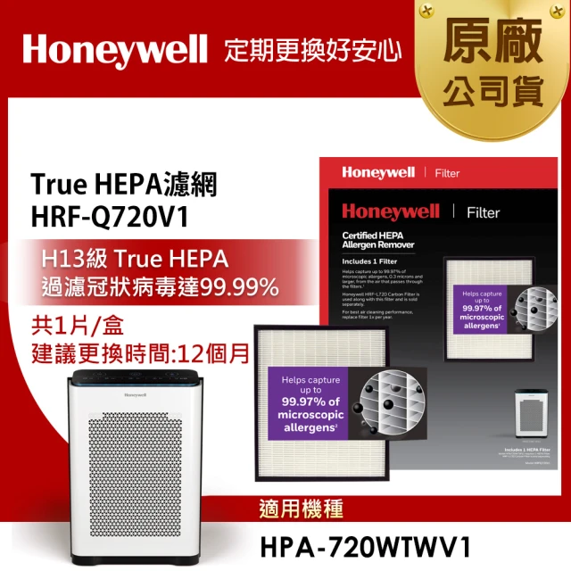 【美國Honeywell】H13級 True HEPA濾網(HRF-Q720V1)