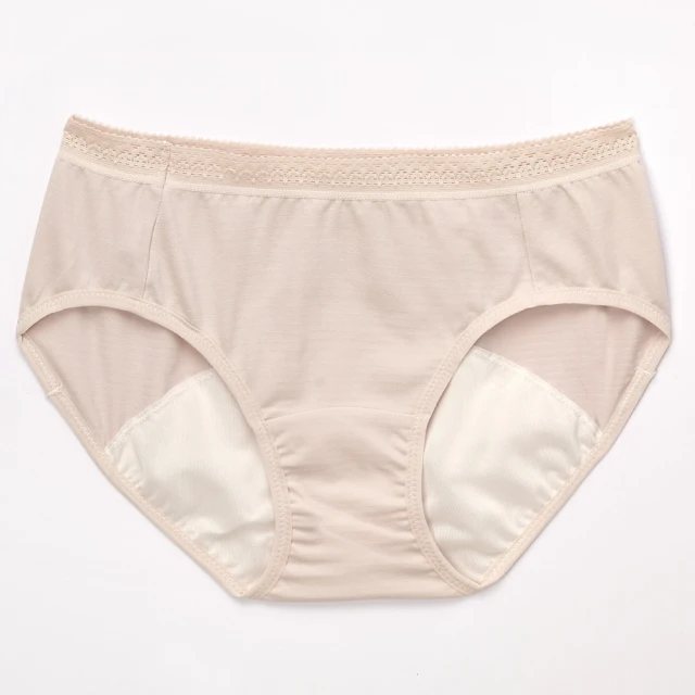 【SAVVY 莎薇】日間生理褲 M-LL三角內褲 低腰標準型 AS3515SJ(粉膚色)