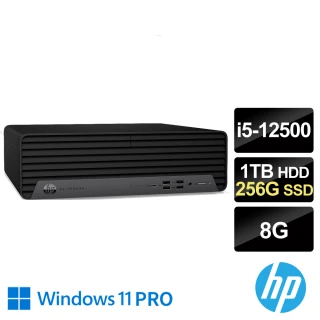 【HP 惠普】ProSFF 400G9 六核心商用桌上型電腦(i5-125008G1TB+256G SSDW11P)