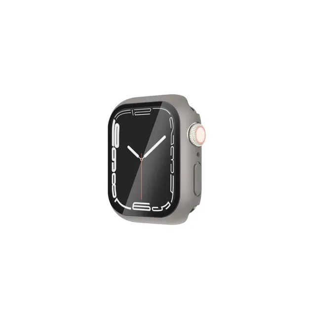 【CaseStudi】AppleWatch 8/7 45mm Impact 玻璃錶殼_卡其色(相容44mm Apple Watch)