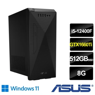 【ASUS 華碩】H-S501MD i5-12400F 六核電腦(i5-12400F8G512G SSDGTX1660Ti 6GW11)