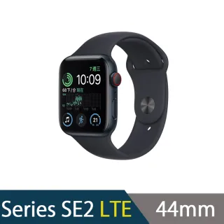 【Apple 蘋果】Watch SE 2 44公釐鋁金屬錶殼搭配運動型錶帶(LTE版)