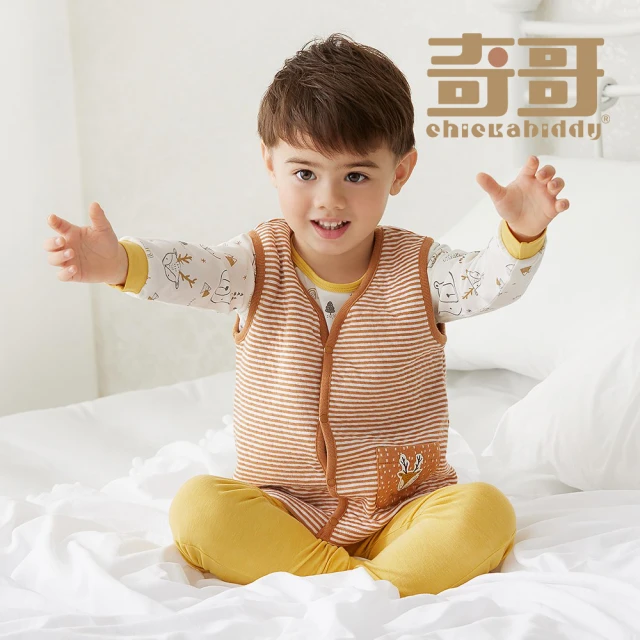 【奇哥】Chic a Bon 森林樂園條紋背心(3-5歲)
