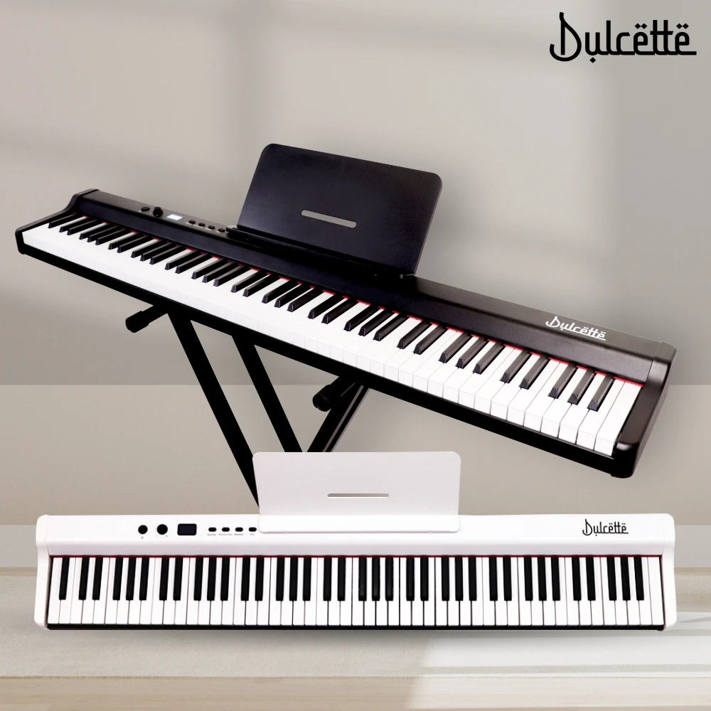 【Dulcette】半重鎚力度感應 88鍵數位電鋼琴原音 DX-10(可連接耳機 數位電子鋼琴 電鋼琴 電子琴)