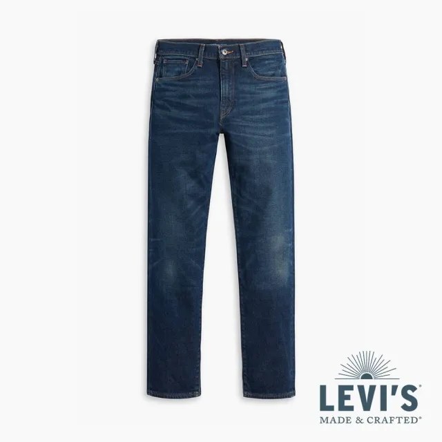 【LEVIS】LMC MOJ頂級日本布 男款 上寬下窄 502舒適窄管牛仔褲 精工湛藍水洗工藝 頂級靛藍赤耳 熱賣單品