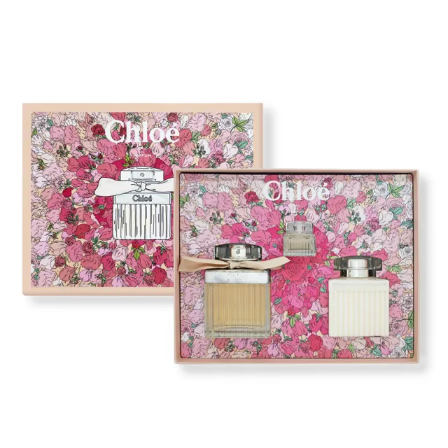 【Chloe’ 蔻依】同名女性繽紛花園香氛禮盒(淡香精75ml+5ml+身體乳100ml 香水平行輸入)