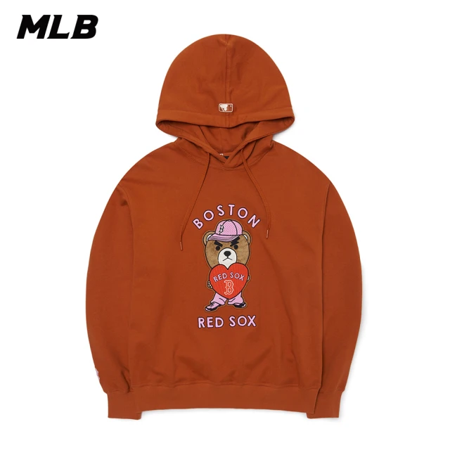 MLB【MLB】連帽上衣 帽T Mega Bear系列 波士頓紅襪隊(3AHDE0126-43BRS)