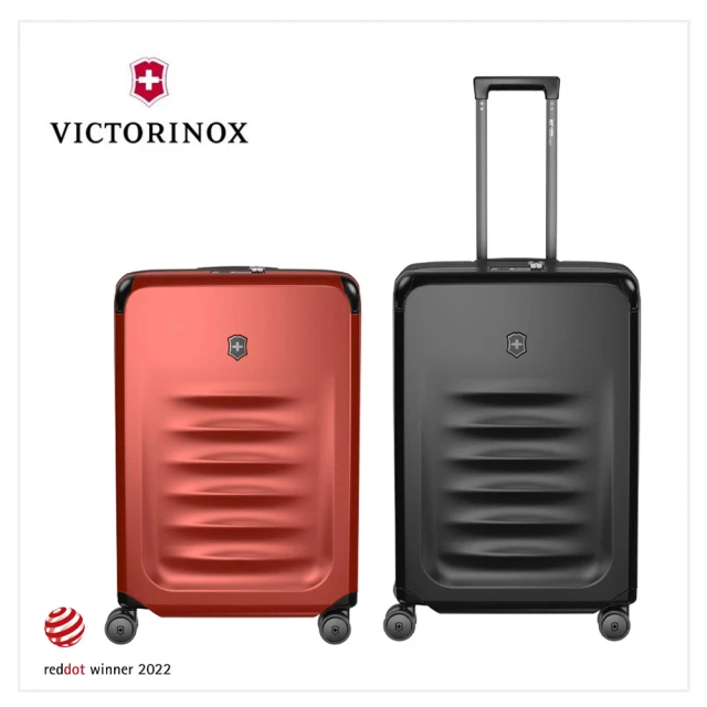 【VICTORINOX 瑞士維氏】Spectra 3.0 27吋行李箱 黑/紅 30*46*69 6.2kg(611759/611760)