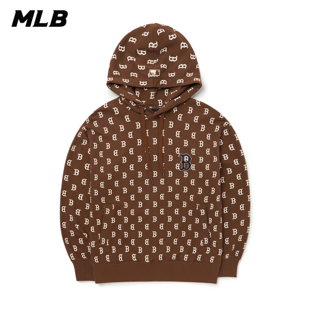 MLB【MLB】連帽上衣 帽T MONOGRAM系列 波士頓紅襪隊(3AHDM0224-43BRD)