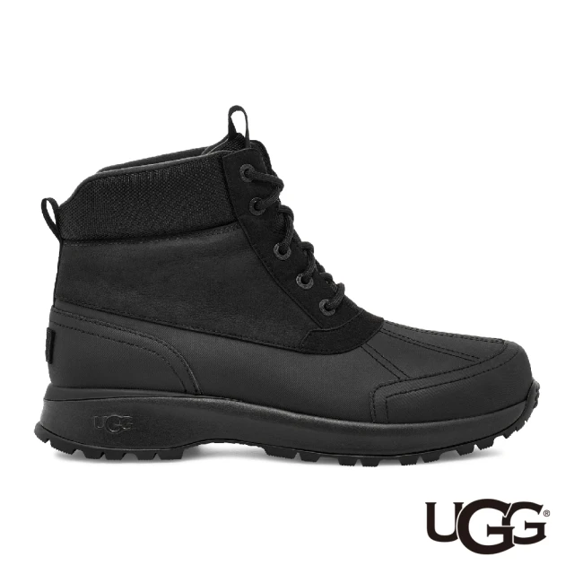 【UGG】男鞋/男靴/靴子/短靴 原廠貨 EMMETT DUCK BOOT(黑色-UG1115834BLK)