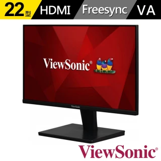 【ViewSonic 優派】VA2215-MH 22型 平面窄邊框螢幕(VAFHD內建喇叭)