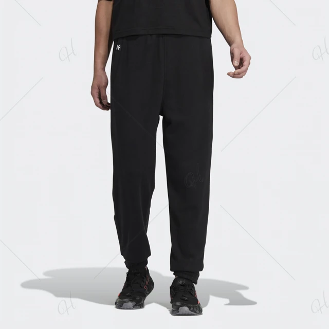 【adidas 愛迪達】長褲 男款 運動褲 三葉草 ESSENTIAL PANT 黑 IC8151