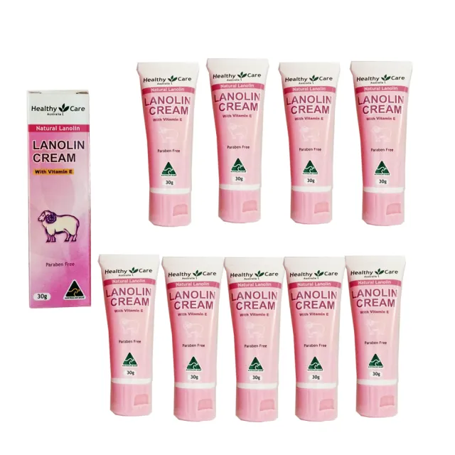 【澳洲 Healthy care-即期品】綿羊霜含維他命E-2023年12月到期(6入組 30g/條)