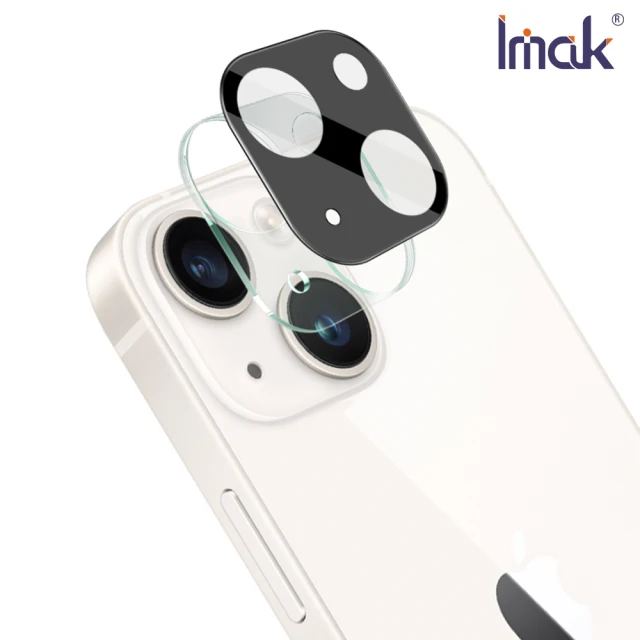 【IMAK】Apple iPhone 14/iPhone 14 Plus 鏡頭玻璃貼(曜黑版)