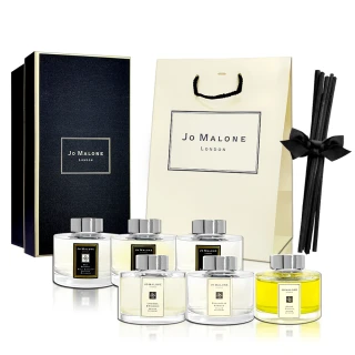 【Jo Malone】英國梨與小蒼蘭/藍風鈴/紅玫瑰/青檸羅勒葉與柑橘/黑石榴 滿室幽香藤枝擴香組 165ML(平行輸入)