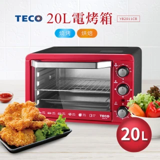 【TECO 東元】20L電烤箱-紅(YB2011CB)