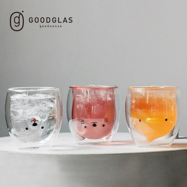 【好玻GOODGLAS】動物系列雙層玻璃杯250ml