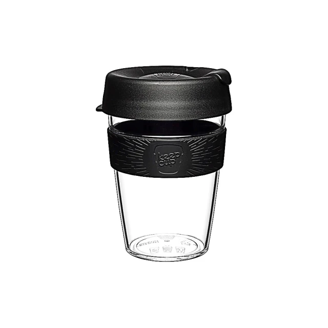 【KeepCup】隨身杯 輕漾系列 340ml - 黑色幽默(Tritan 輕巧杯身像玻璃般的清透感)