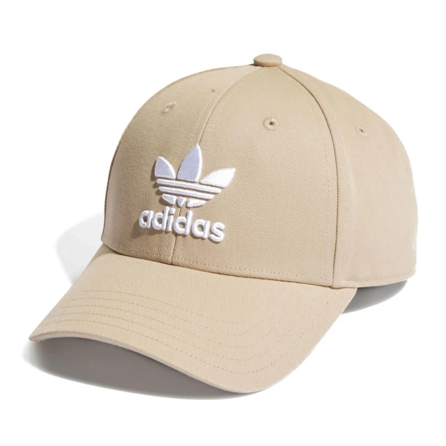 【adidas 愛迪達】帽子 棒球帽 運動帽 遮陽帽 BASEB CLASS TRE 奶茶 HL9326