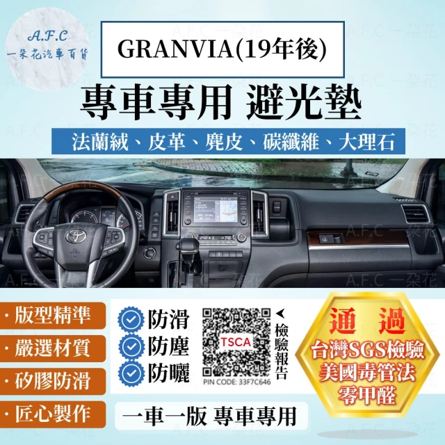 【一朵花汽車百貨】TOYOTA 豐田 GRANVIA 19年後款 法蘭絨 麂皮 碳纖維 超纖皮革 大理石皮革 避光墊