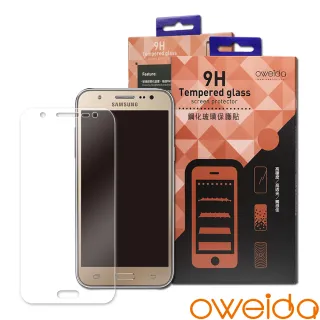 【oweida】Samsung  Galaxy J5 全透明半版鋼化玻璃保護貼(2016)