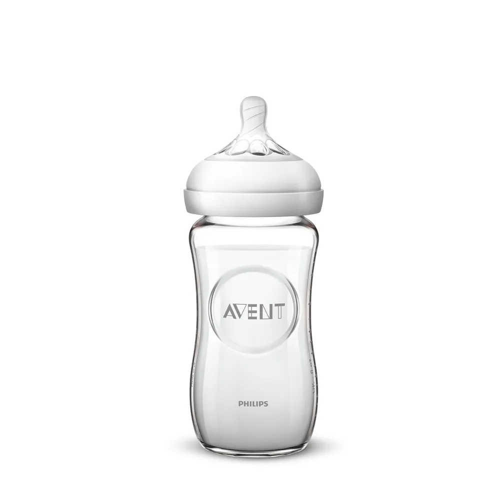 【PHILIPS AVENT】親乳感玻璃防脹氣奶瓶 120ml 奶嘴0M+(SCF671/13)