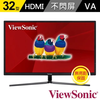 【ViewSonic 優派】VX3211-4K-MHD 32型 Ultra HD 液晶螢幕(VA/4K/內建喇叭)