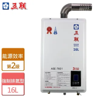 【五聯】16L智能恆溫強制排氣熱水器含安裝(ASE-7601)