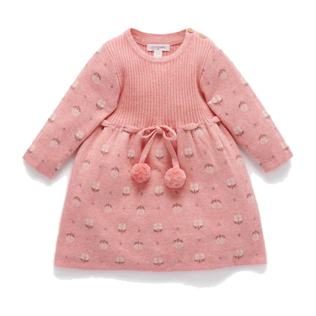 Purebaby【Purebaby】澳洲有機棉 女童針織洋裝(女童 有機棉 連衣裙)