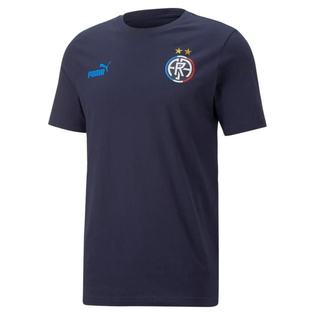 【PUMA】PUMA 足球系列國家概念Fan短袖T恤-法國 M 男 短袖上衣 藍(76816203)