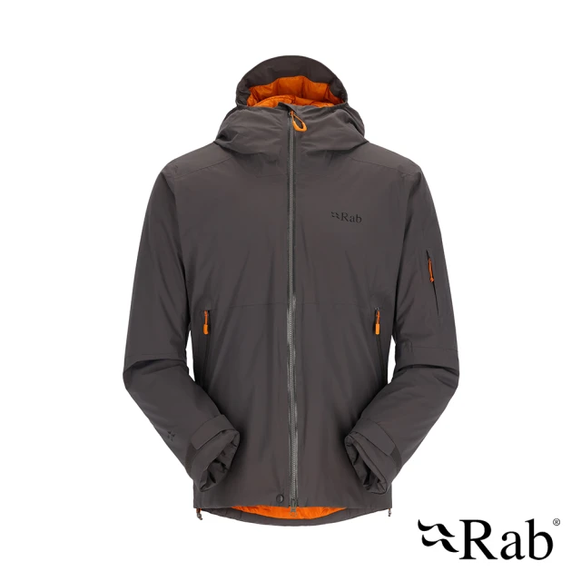 【RAB】Khroma Transpose Jacket 二合一防風雨化纖連帽外套 男款 石墨灰 #QIP05