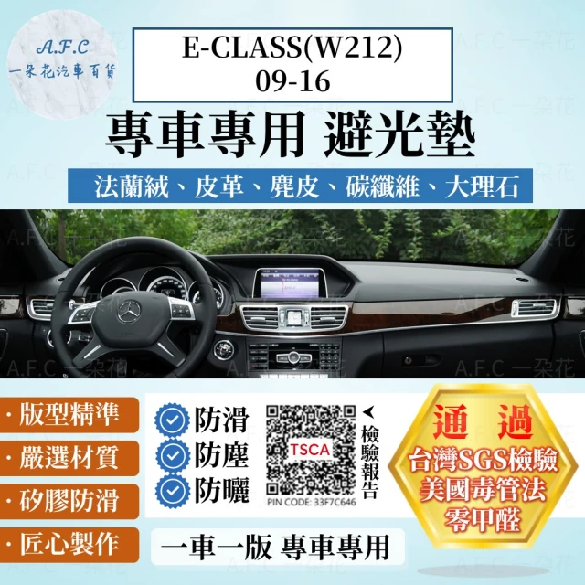 【一朵花汽車百貨】BENZ 賓士 E系列 W212 四門 09-16年 法蘭絨 麂皮 碳纖維 超纖皮革 大理石皮革 避光墊