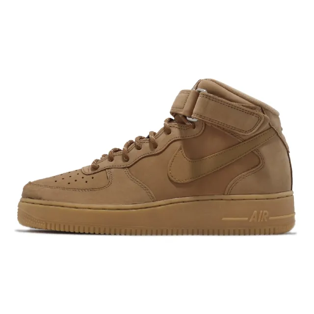 NIKE 耐吉】休閒鞋Air Force 1 Mid 07 男鞋經典款AF1 小麥色中筒麂皮穿