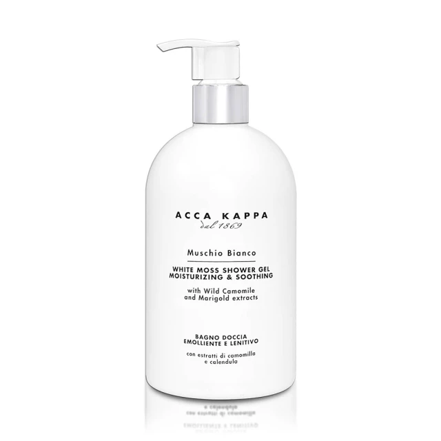 【Acca Kappa】White Moss 白麝香香水保濕沐浴乳 500ml(平輸正品)