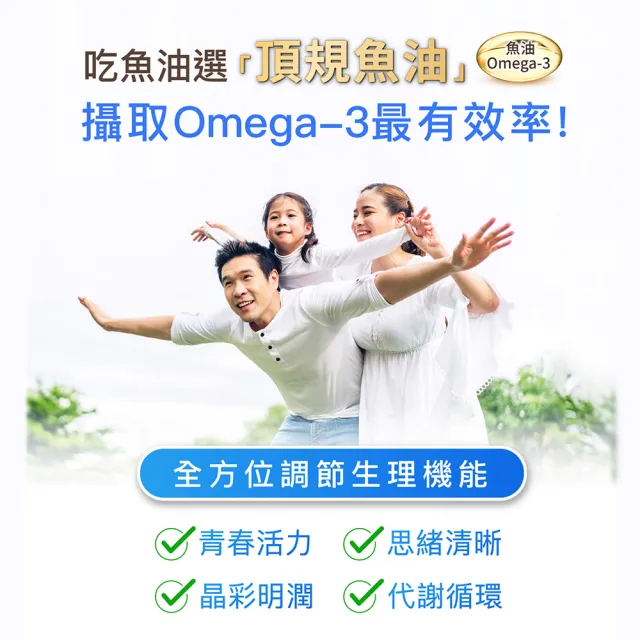 【Aicom 艾力康】德國頂級高濃度魚油 60粒 1盒(高濃度Omega-3 rTG型式好吸收)