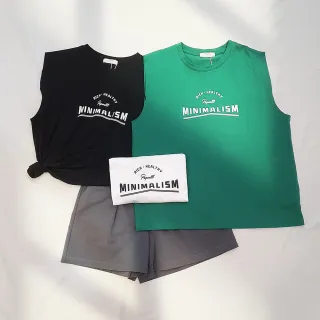 R.neTs姿意隨搭街頭感字母無袖背心