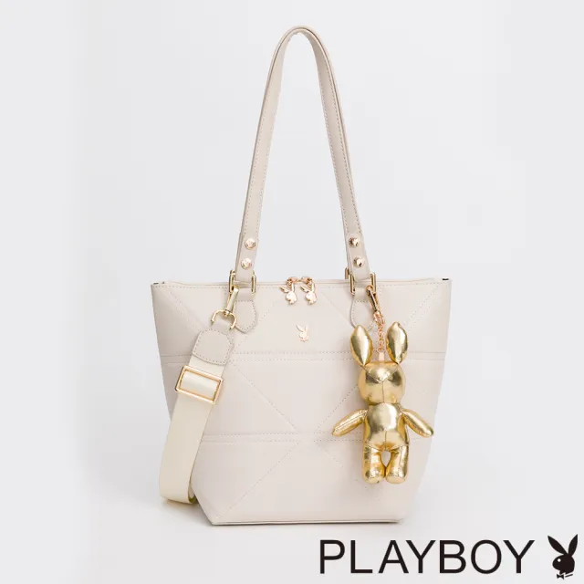 【PLAYBOY】托特包 Dream Pieces系列(白色)