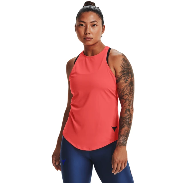 【UNDER ARMOUR】女 Project Rock 背心T-Shirt_1361068-690(紅色)